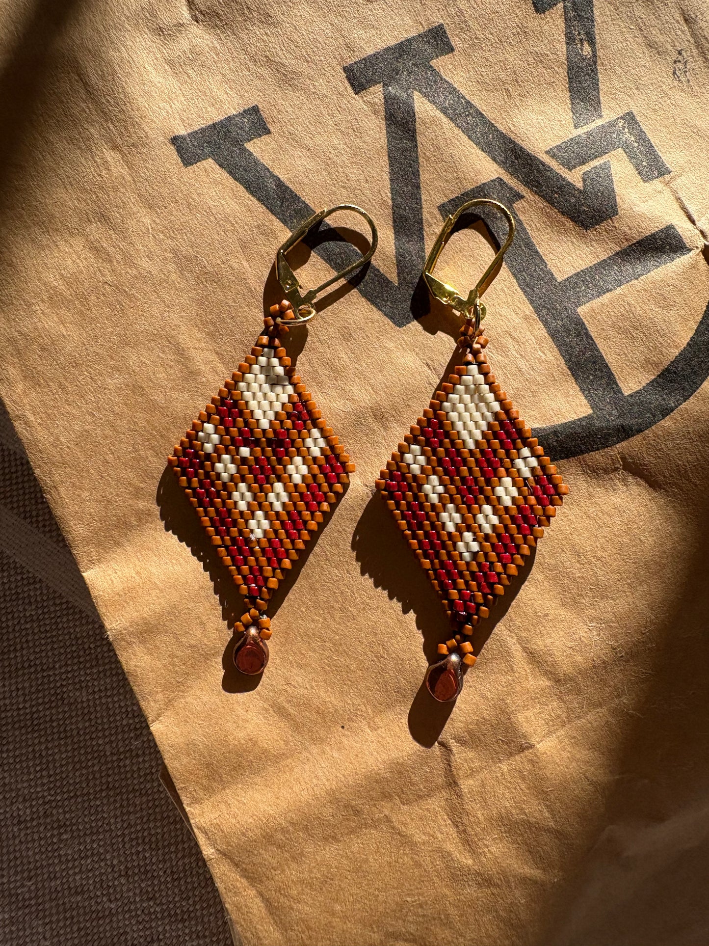 Boucles d'oreilles aztèques