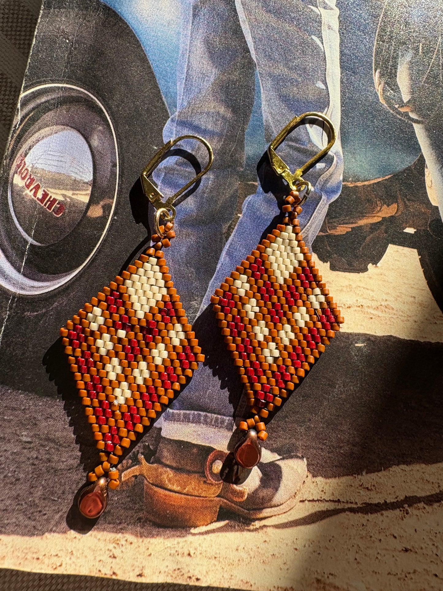 Boucles d'oreilles aztèques