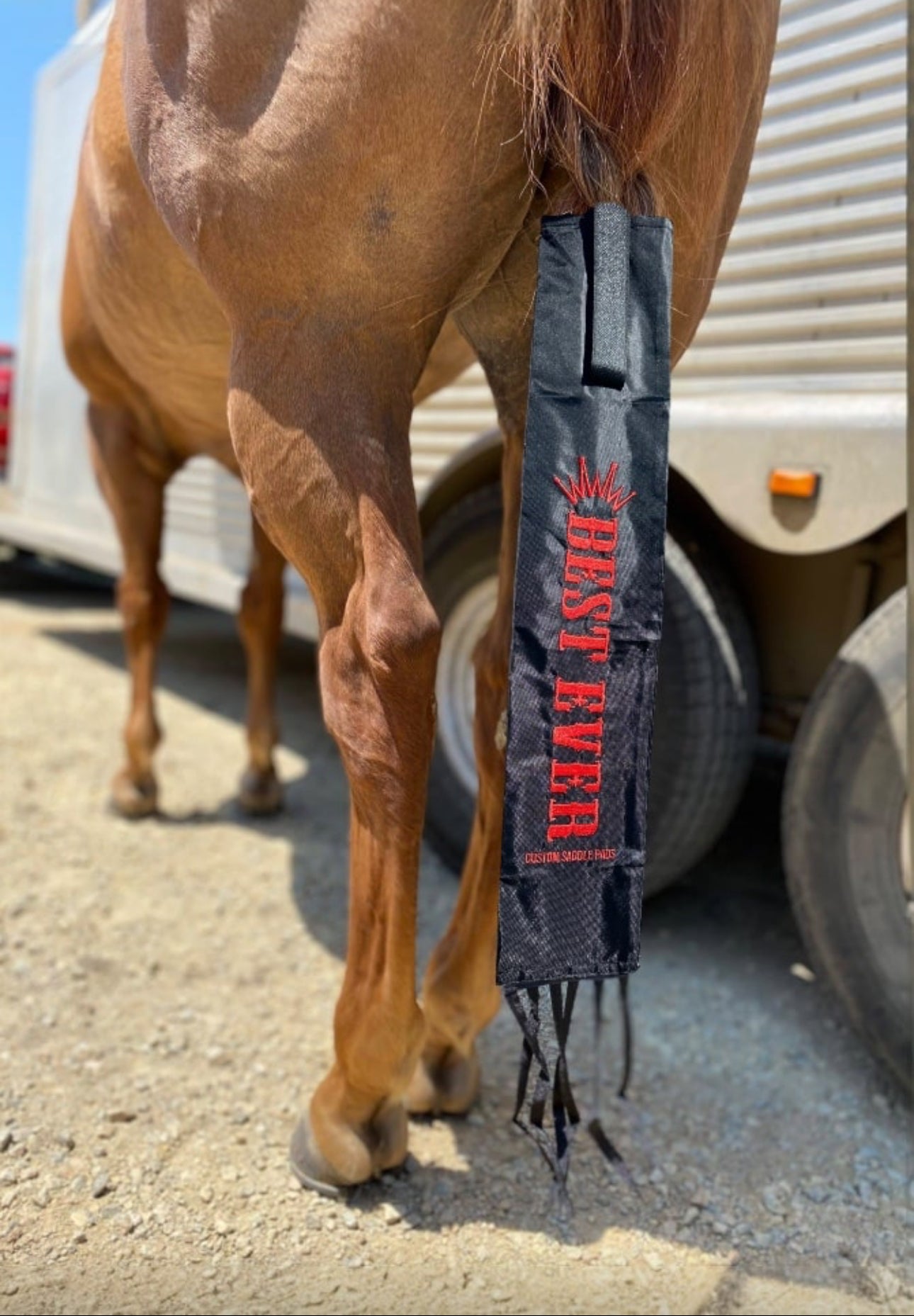 Best Ever Velcro Tail Bags - Black and Red