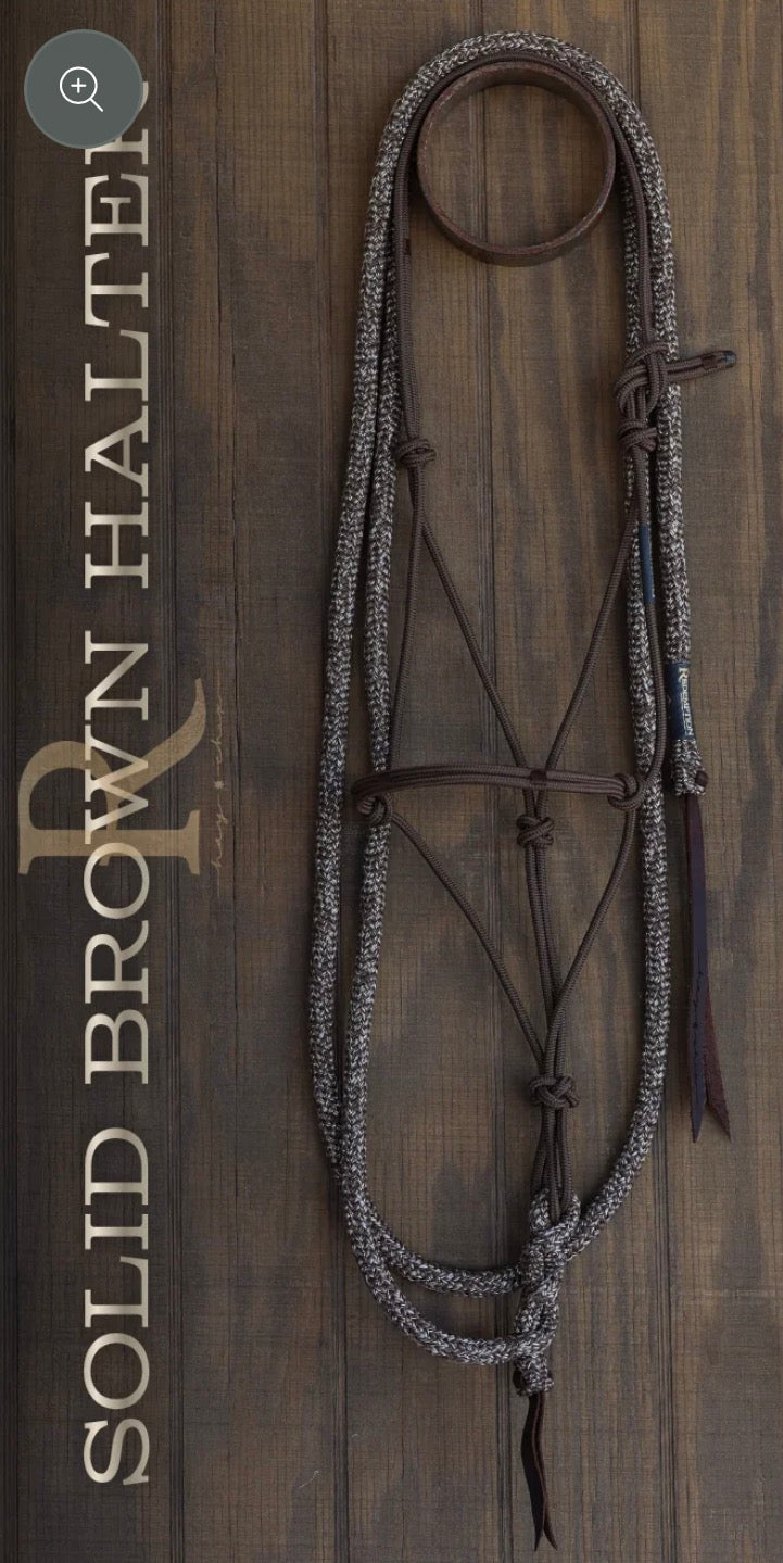 Timeless Halter & Lead Rope Set- Solid Brown IN STOCK