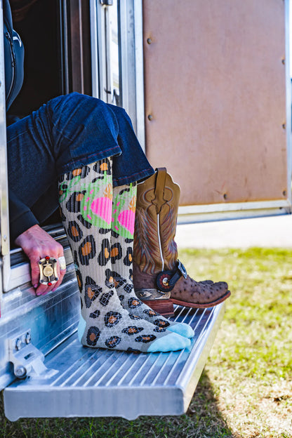 LUCKY LEOPARD DIVA PERFORMANCE BOOT SOCKS