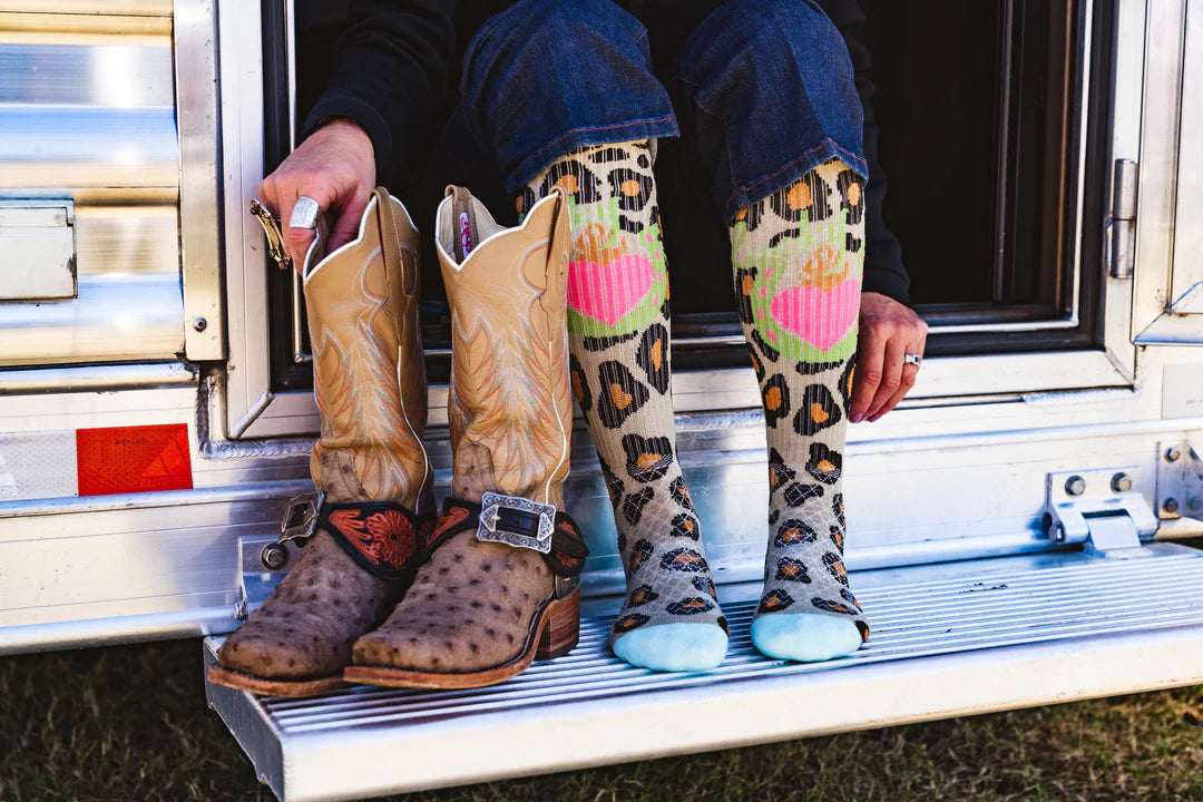 LUCKY LEOPARD DIVA PERFORMANCE BOOT SOCKS