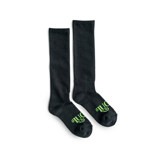 THE COWBOY- BLACK PERFORMANCE BOOT SOCKS