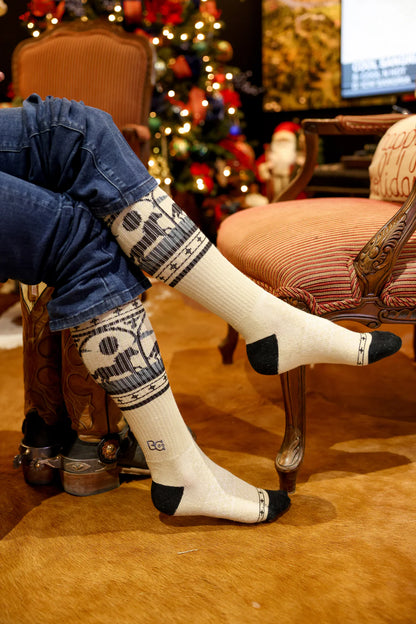 BAD COWGIRL CO. MIDNIGHT STAMPEDE PERFORMANCE BOOT SOCKS