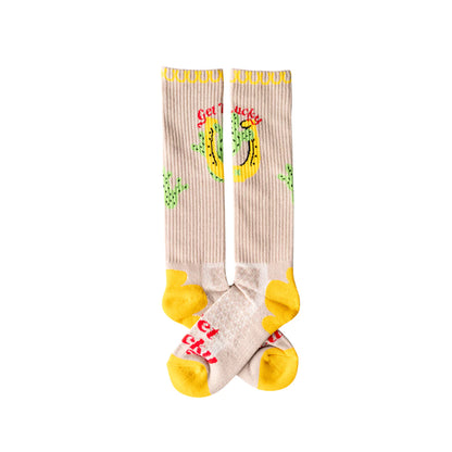 GET LUCKY TAN PERFORMANCE BOOT SOCKS