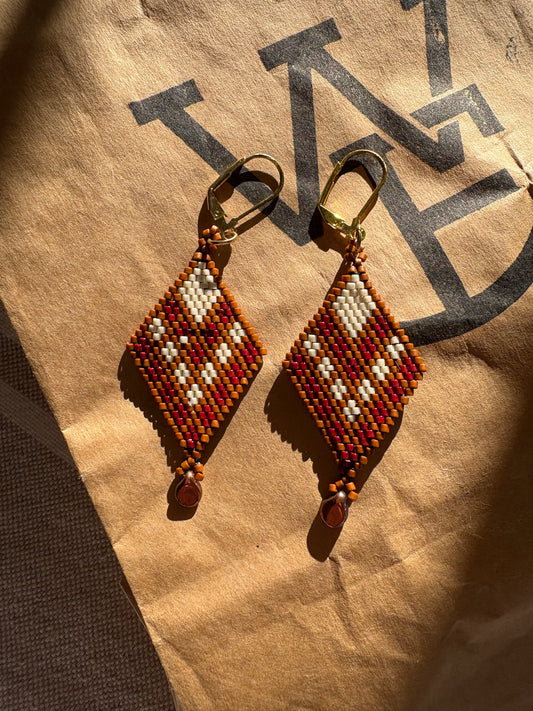 Boucles d'oreilles aztèques