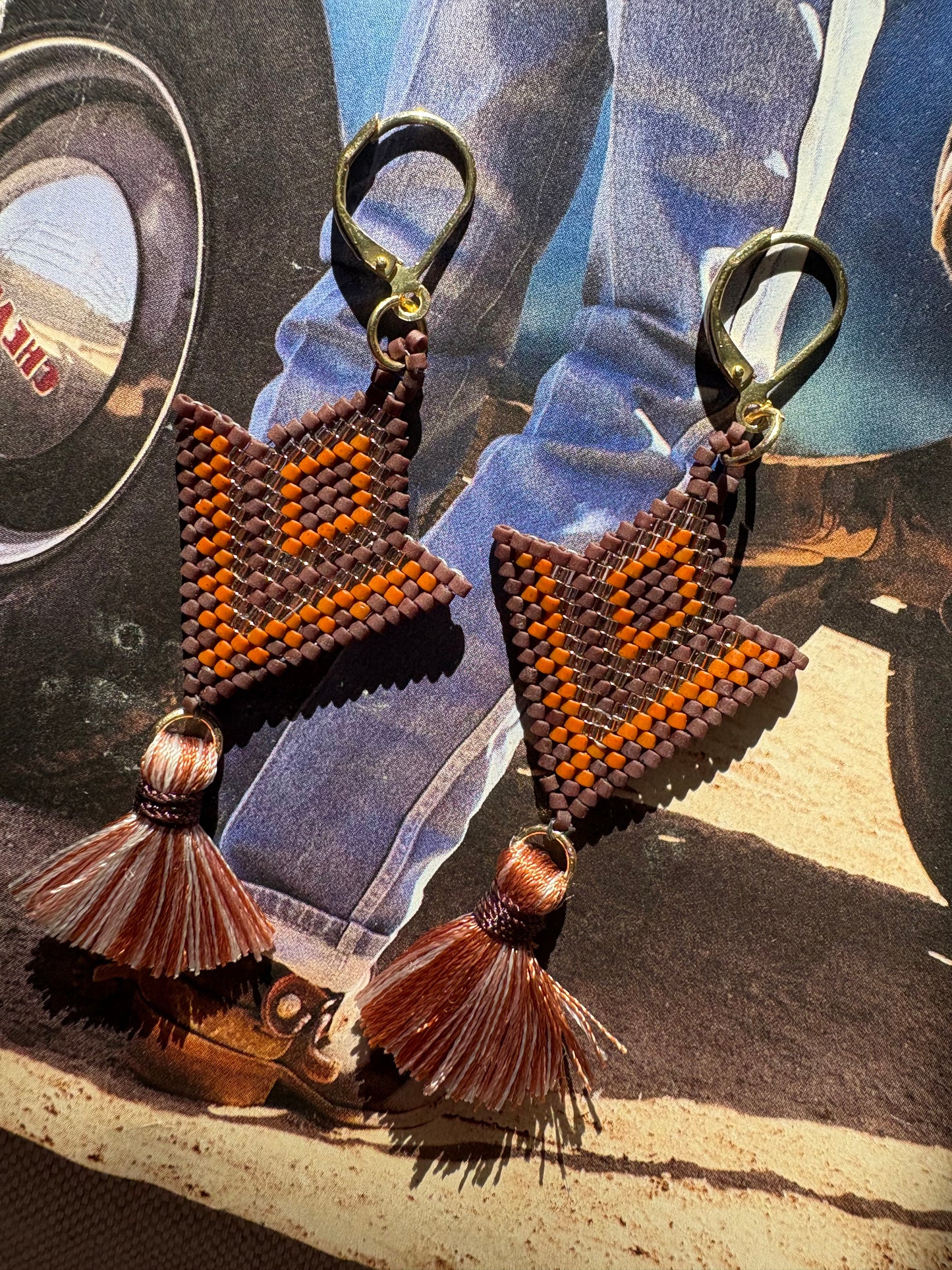 Boucles d'oreilles à pompons