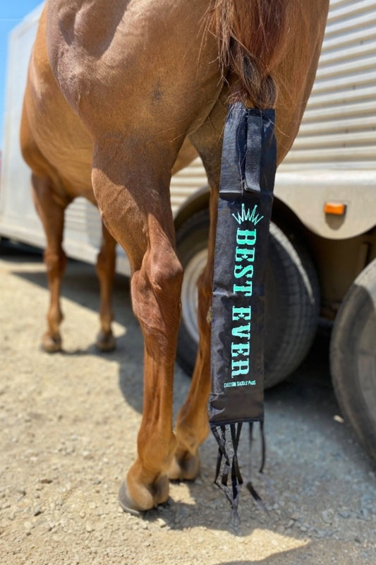 Best Ever Velcro Tailbags - Black & Teal