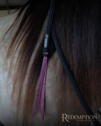 Hay Chix® Halters & Lead Rope set -Black/Raspberry