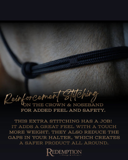 Hay Chix® Halters & Lead Rope set -Black/Raspberry